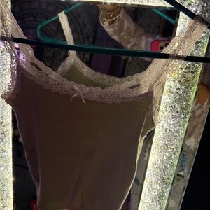 Hollister Lace Trim Tank Top